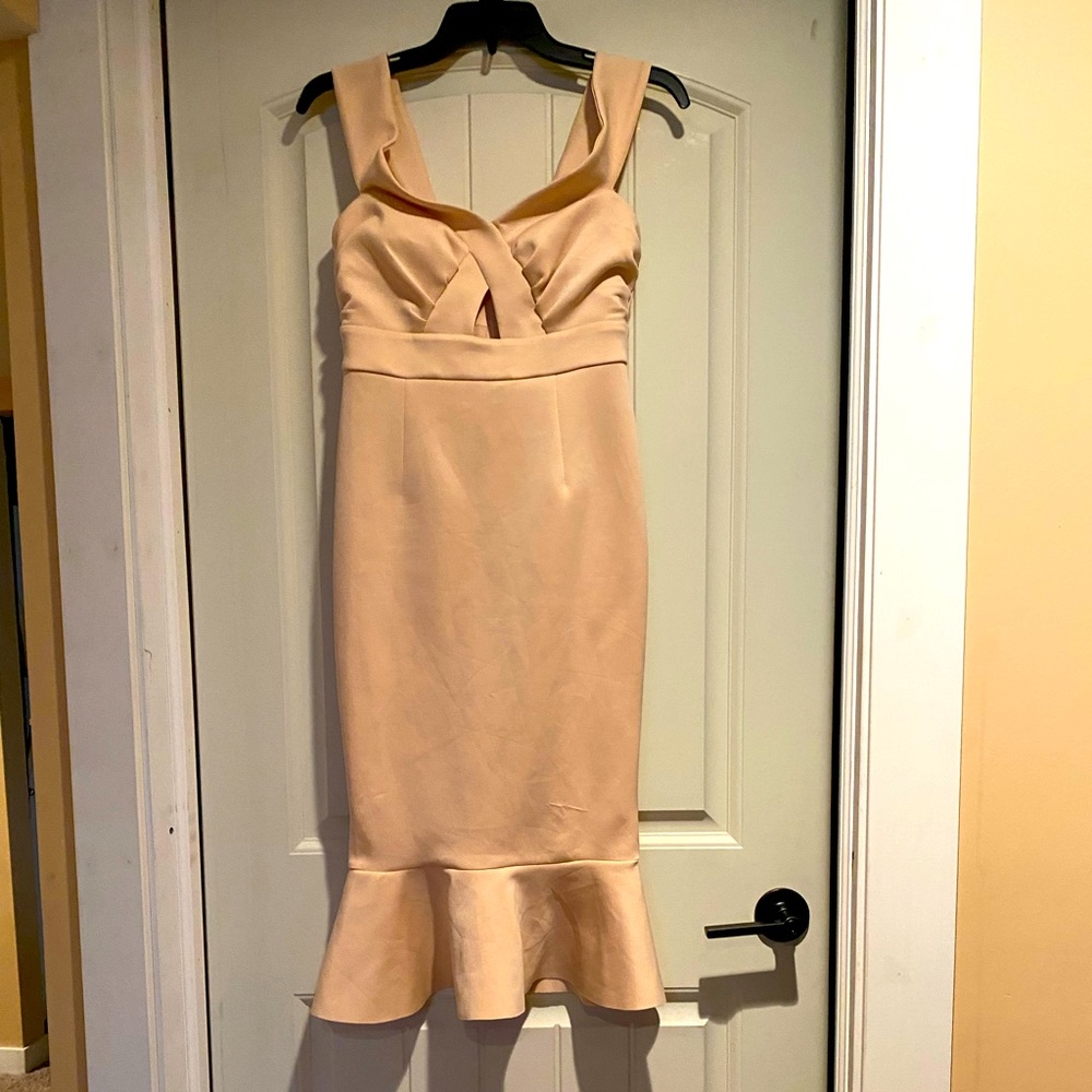 Pink off the shoulder formal dress size 6
